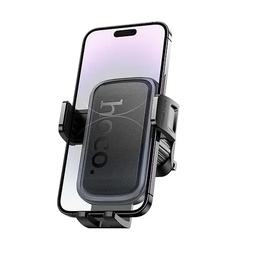 Автотримач для телефона HOCO H78 Vista push-type car holder (air outlet) Black Metal Gray - фото 6