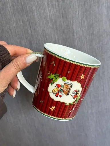 Чашка новорічна Magic Christmas R33350 фарфорова у подарунковій коробці 320 мл Червона - фото 2