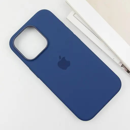 Чохол Epik Silicone case AAA with Magsafe and Animation button для Apple iPhone 16 Pro 6.3 Denim - фото 4
