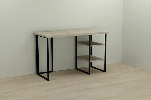 Комп'ютерний стіл Ferrum-decor Кевін 75x120x70 чорний ДСП Дуб Сонома 32мм (FRD-103833)