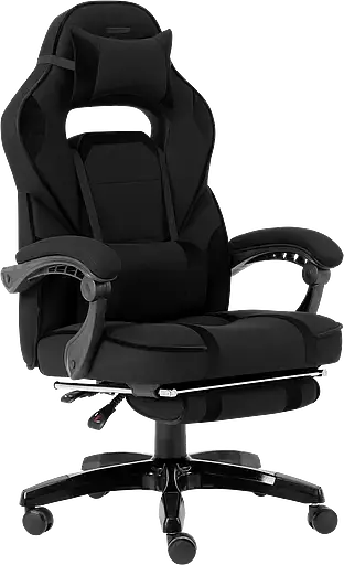 Геймерское кресло GT Racer черное (X-2749-1 Fabric Black Suede) - фото 3