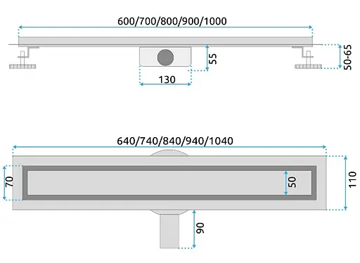 Трап для душа Rea Neox 100 Pro brushed gold 2в1 REA-G2850 - фото 7
