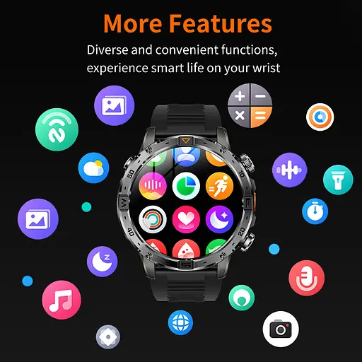 Часы Smart Fire Steel с компасом, 2 ремешка - фото 11