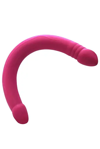 Фалоімітатор двосторонній Dorcel Real Double Do Magenta, діаметр 4 см, довжина 42 см - фото 3