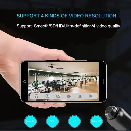 Миниатюрная камера Wi-Fi беспроводная Boblov R-20, 1 Мп, HD 720P 40 x 33 x 33 мм, без аккумулятора - фото 6