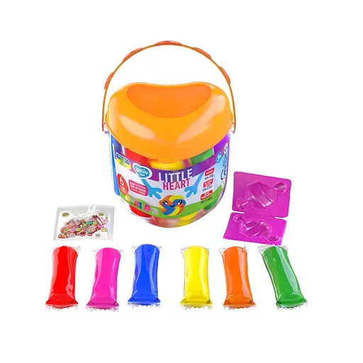 Набір для ліплення з тістом Little Heart 41240, 6 стиків - фото 3