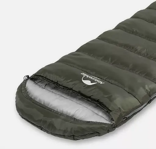 Туристический спальный мешок Naturehike U350 (до -13C) Правосторонний (R) Зеленый - фото 4
