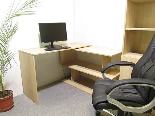 Стіл комп'ютерний поворотний з полицями М-ЗОН Джеко 1200 Антрацит (MZN-031033) - фото 8