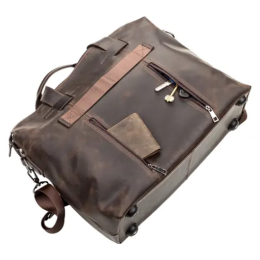 Чоловіча шкіряна сумка SHVIGEL 44х32х18 см sum0012902 - фото 6