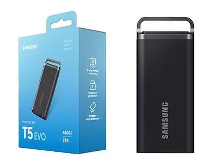 Портативный SSD Samsung 2 ТБ USB 3.2 Gen 1 Type-C T5 EVO Shield - фото 3