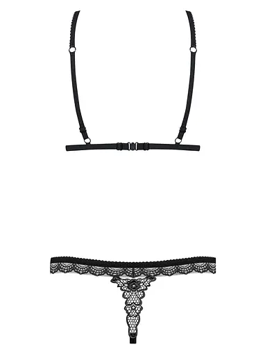 Комплект білизни Obsessive 865-SET-1 L/XL чорний - фото 6