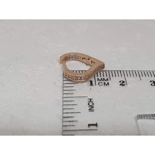 Золотые серьги Dear с фианитами. 3348.1 - фото 5