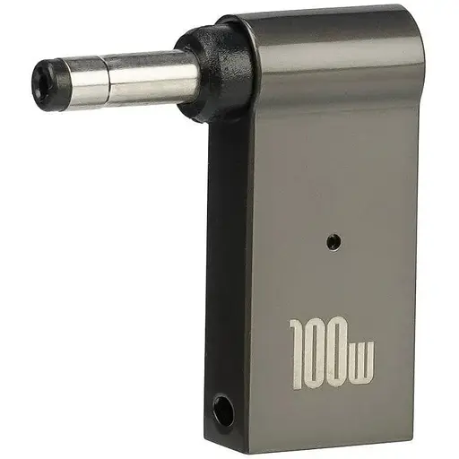 Адаптер переходник для зарядки ноутбука Type-C-DC 4.0 x 1.7 мм 100 W - фото 1