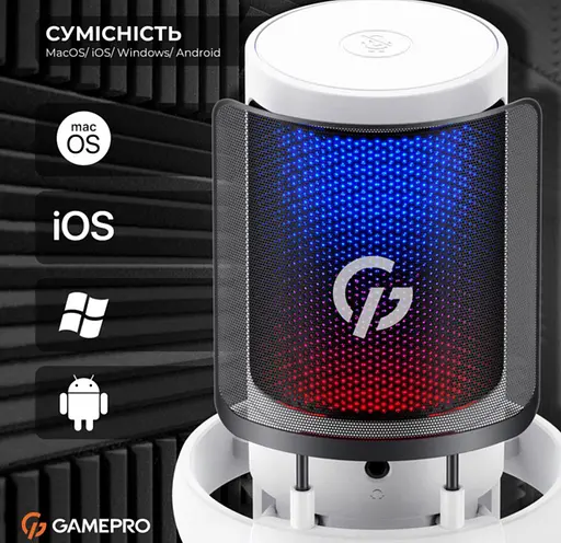 Микрофон конденсаторный GamePro UGM-105 USB White - фото 5