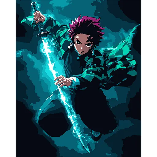 Картина за номерами Santi Demon Slayer Tanjiro Kamado 40х50 см (954418)