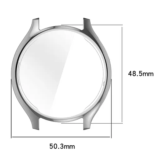 Захисний чохол Tamister для смартгодинника Xiaomi Watch 2 з плівкою чорний - фото 4