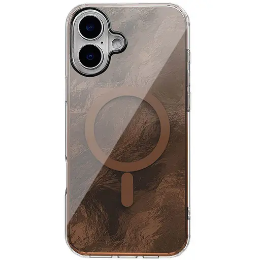 Чохол Epik TPU Shiny Mountain MagFit для Apple iPhone 16, 6.1 Chocolate - фото 1