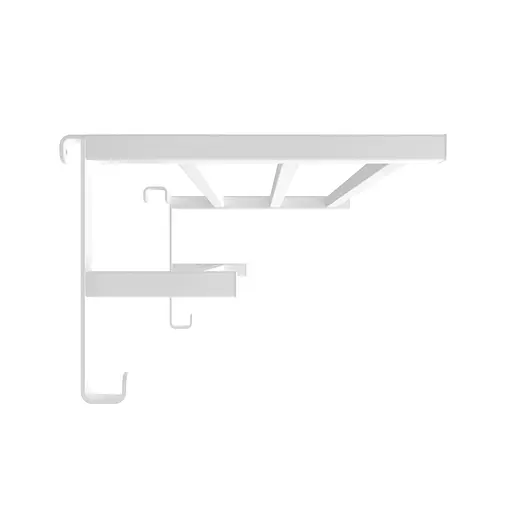 Навісна полиця для рушників HF Sheffield 520x284 3.0.1202.13.WM, Білий матовий - фото 3