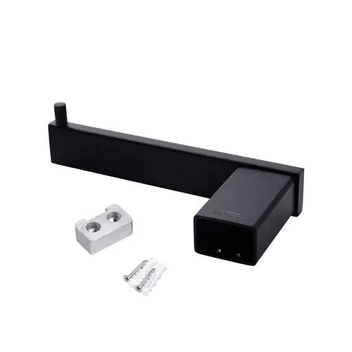 Держатель для туалетной бумаги Kroner KRP Edelstahl Kubus - SCH3903-2 CV025647 Черный матовый - фото 3