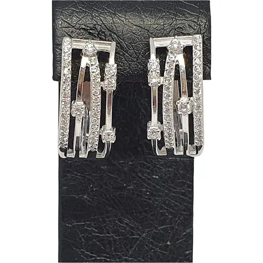 Серебряные серьги Vegas с фианитами. 20045Р