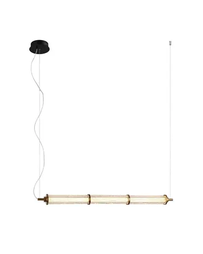 Подвесной светильник, люстра Italux PND-26384-3-GD-CL Sanpo LED 3x19W 3000K 1700Lm IP20 золотой - фото 1