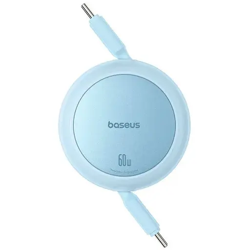 Кабель Baseus Free2Pull Mini Charging Cable USB-C to USB-C 60W 1 м Galaxy голубой