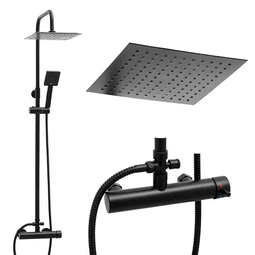 Душова система Yoka Flova 25 black BP.FLOVA 25 BLK, Чорний матовий - фото 3