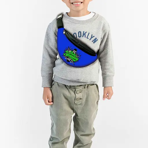 Сумка-бананка дитяча Скейтбординг з принтом ,32х15см,сумка скейтборд для хлопчика через плече (00168)