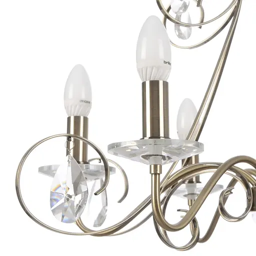 Люстра свеча Brille подвесная хрустальная E14 60W (BCL-413S/6) - фото 2