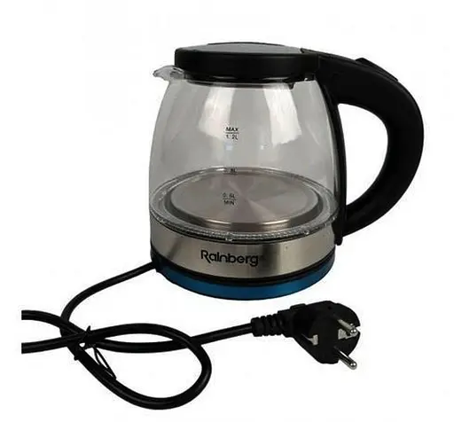 Электрочайник Rainberg RB-2251 1л 2200Вт Черный - фото 1