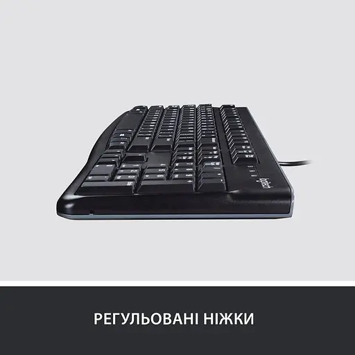 Клавіатура Logitech K120 Ukr USB Black (920-002643) - фото 3