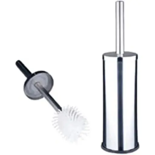 Йоржик підлоговий Zerix Rich ME03CS з нержавіючої сталі із силіконовою щіткою ZX4640, Хром - фото 1