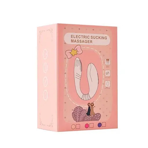 Вакуумный вибратор с пультом Jony силиконовый для пар 13 режимов вибрации 11,5 см фуксия - фото 3