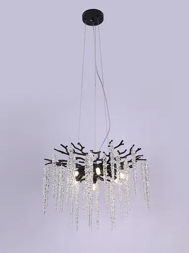 Люстра хрустальная подвесная Sirius Ш 33035-800 BK хрустальные гроздья