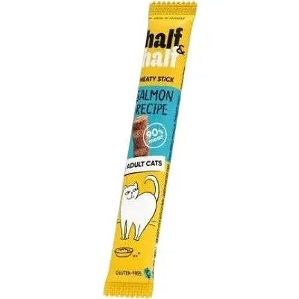 Лакомство для кошек Half&Half в форме мясных палочек с лососем 5 г - фото 1