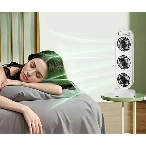 Портативный вентилятор Epik Three Head Fan Black [137277] - фото 2