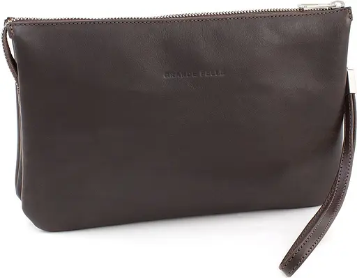 Шкіряний чоловічий клатч GRANDE PELLE 26х16х3 см sum0023820 - фото 1