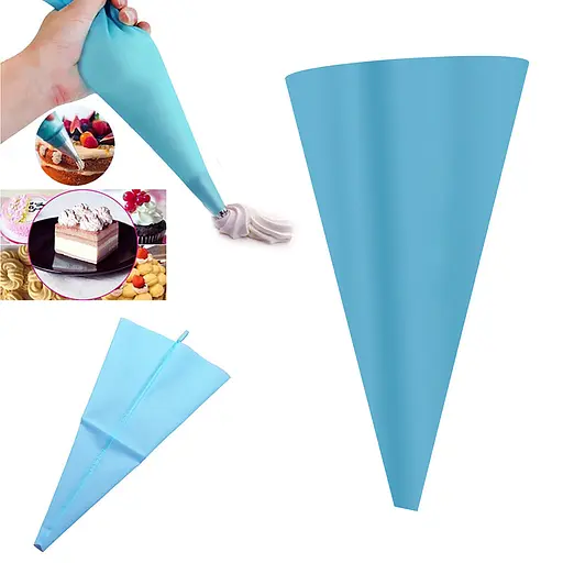 Мішок кондитерський силіконовий 29x50 см, Kitchen Master Блакитний 87313 - фото 1