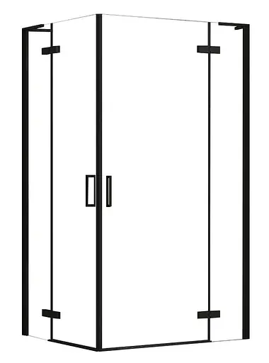 Душевая кабина Rea Hugo 80x80 двойная black REA-K6600, Черный, Универсальная, прозрачная - фото 7