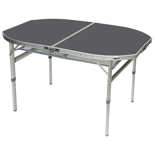 Стіл Bo-Camp Case Model Oval 120x80 см сірий (DAS303277)