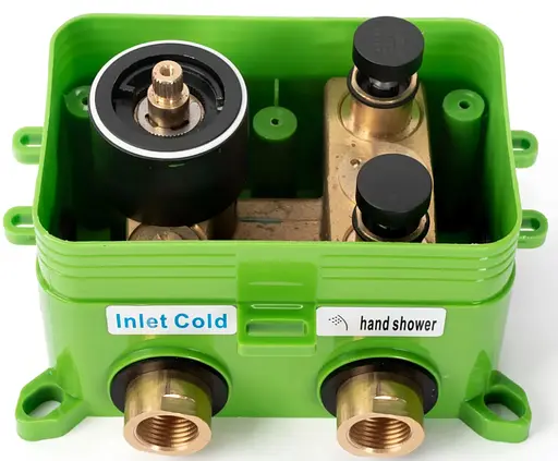 Душова система прихованого монтажу Rea Lungo Miler rose gold + BOX з термостатом REA-P6613, Теплий захід сонця - фото 5