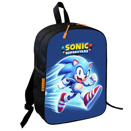 Шкільний рюкзак дитячий Супер Сонік + Сумка для взуття спортивної форми рюкзак-мішок для хлопчика (01835) - фото 5