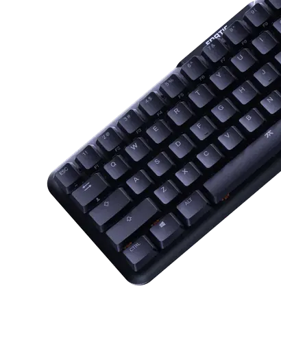 Компактна 65% низькопрофільна механічна ігрова клавіатура STREAK65 LP - ЧОРНИЙ - фото 4