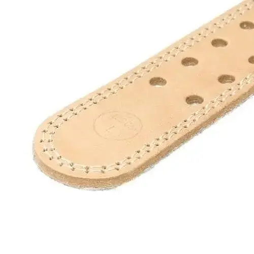 Пояс для тяжелой атлетики из натуральной кожи Power System PS-3000, Beige, S - фото 3