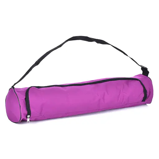Чехол для йога-коврика фиолетовый с длинной ручкой, 70х15см MS2132-V