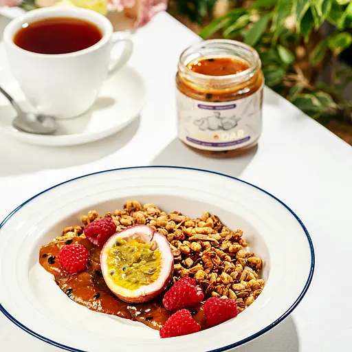 Джем с низким содержанием сахара Yagodar Персик с маракуйей 210 г - фото 4