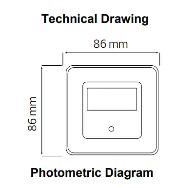 Світильник сходовий LED "DIAMOND" 1W (з датчиком) - фото 2