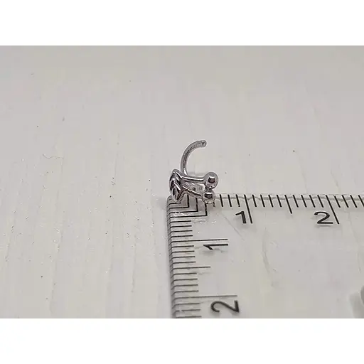 Срібна сережка-пірсинг Астор в ніс. 918-2435Р - фото 3