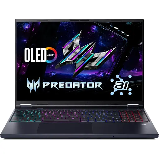 Ноутбук Acer Predator Helios Neo 16 PHN16-73 16" WQXGA IPS Intel U9-275HX 32GB F1TB NVD5060-8 Lin чорний - фото 1