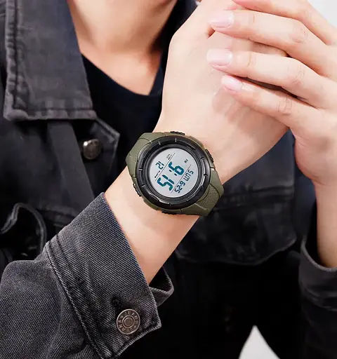 Мужские спортивные часы Skmei 1535 Dive (Зеленый) - фото 7